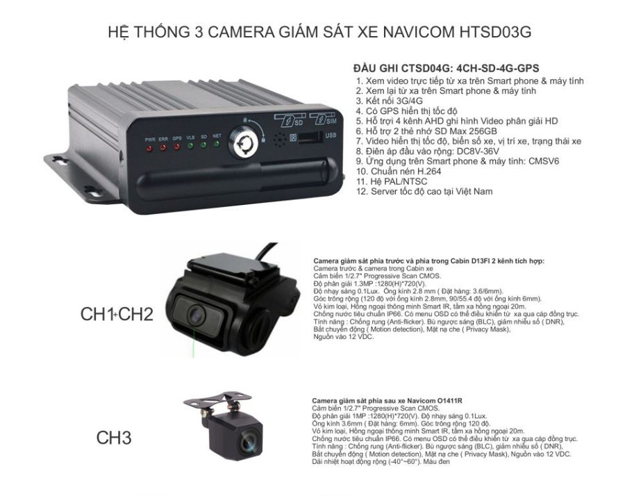 lắp camera quan sát hàng hóa xe tải \