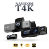 Camera hành trình 4K ghi hình 3 kênh trước - trong cabin - sau xe: NAVICOM T4K